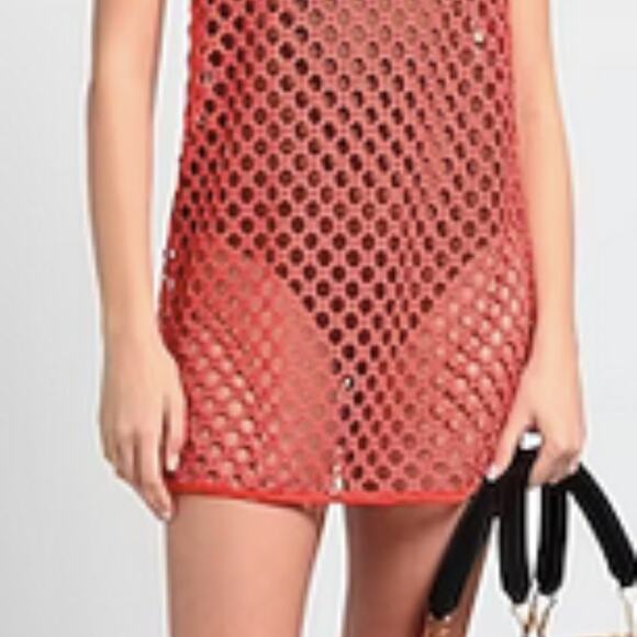 For Love And Lemons Red Swim Coverup - Picture 9 of 14